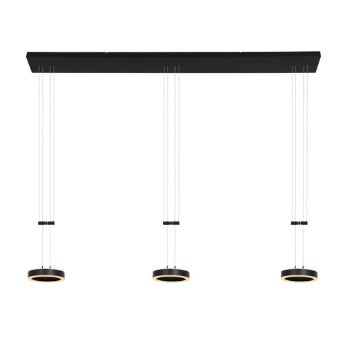 Steinhauer hanglamp Piola - 3 lichts - 120x 90 cm - zwart - vtwonen shop