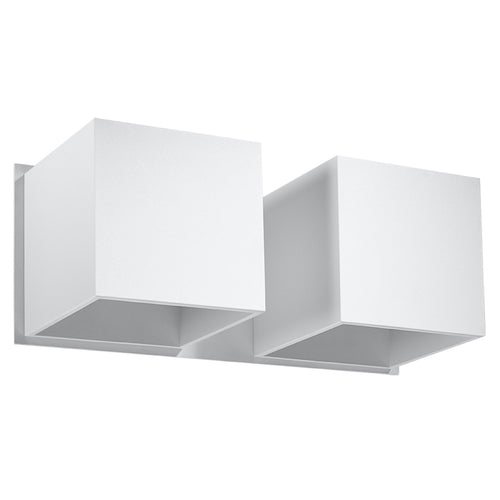Sollux Lighting Wandlamp QUAD 2 wit - 26x12x11cm