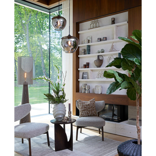 Light & Living vloerlamp Micky - bruin - Ø38cm