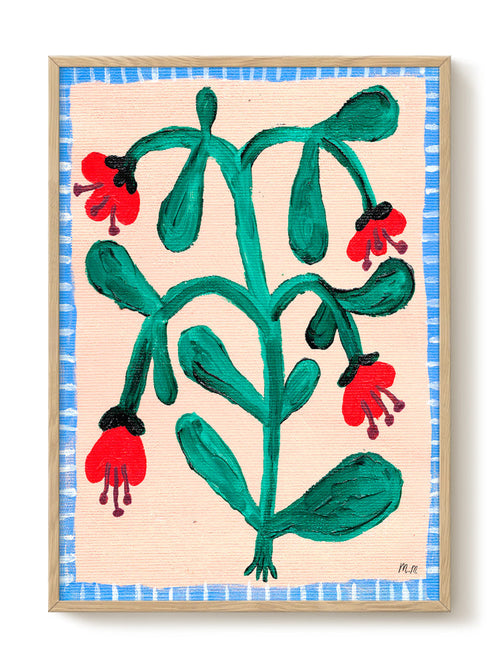 Madelen - Red wild flowers - PSTR studio Kunst Poster - vtwonen shop