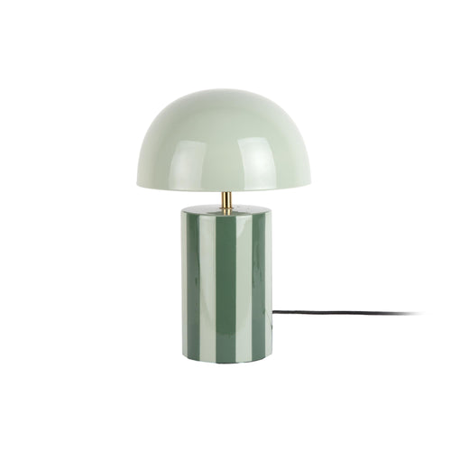 Leitmotiv tafellamp Rayado - groen - 25x25x34cm - Paddenstoellamp