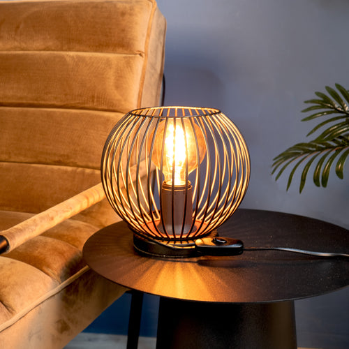 EGLO tafellamp Almanzora - e27 - ø 20 cm - zwart/koper - vtwonen shop