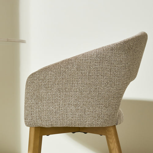 Signature - INES Eetkamerstoel - Beige - 79x54x57 cm