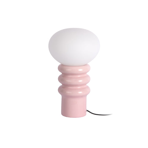 Leitmotiv tafellamp Catania Aro - roze - Ø20cm
