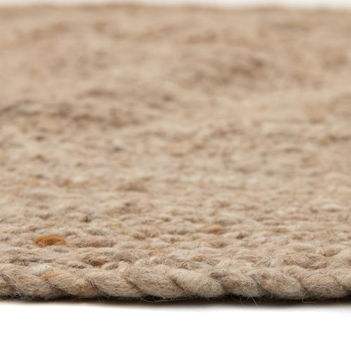 Mrcarpet vloerkleed Labyrint - Wol - bruin - Ø240 cm