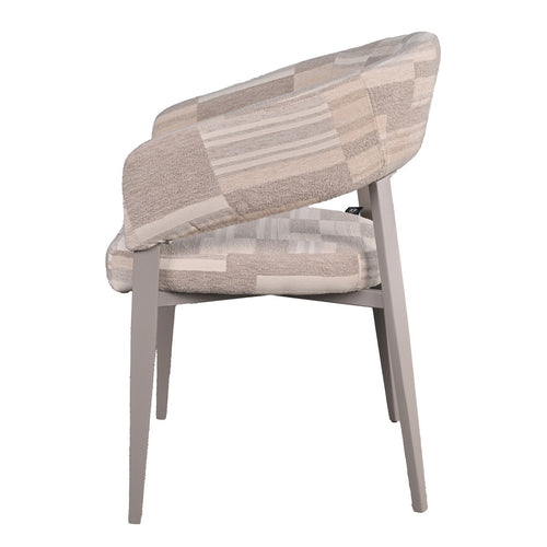 DÉJA Living Eetkamerstoel Malmö - Greige Stof - Set van 2 - vtwonen shop