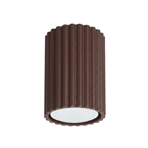 Sollux Lighting Plafondlamp KARBON 10 bruin - 6,5x6,5x10cm