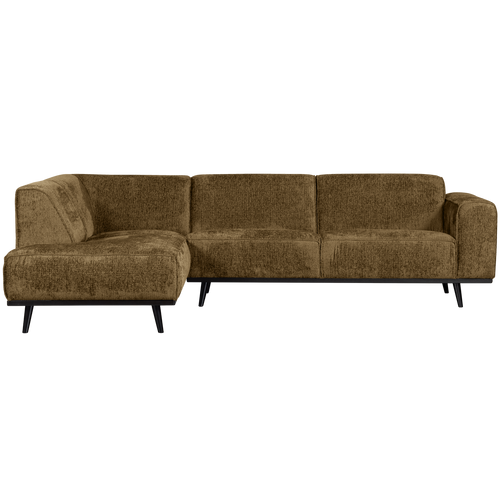 WOOOD hoekbank links Statement - Polyester - Brass - 77x274x210 - vtwonen shop