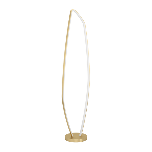 EGLO vloerlamp Vallerosa - led - 128,5 cm - goud/wit - staal - vtwonen shop