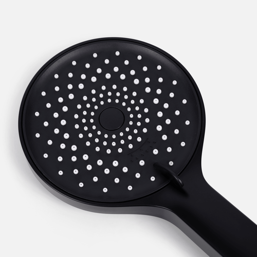 LOMAZOO inbouwdoucheset Caesar - met thermostaatkraan & ronde handdouche - mat zwart - 30 cm