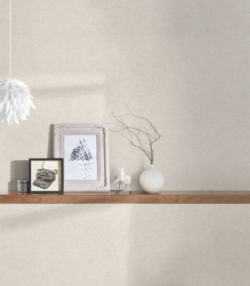 Livingwalls behang effen beige - 53 cm x 10.05 m - AS-367204