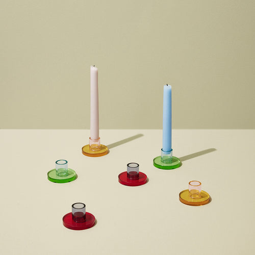 Hübsch kandelaar Astra - kristal - ø7xh3,5cm