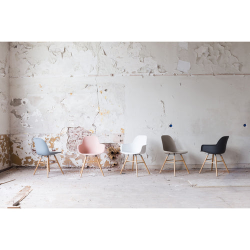 Zuiver Albert Kuip Eetkamerstoelen Armleuning Wit - Set van 2