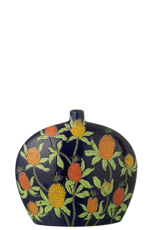 J-Line vaas Ananas - porselein - mix - medium