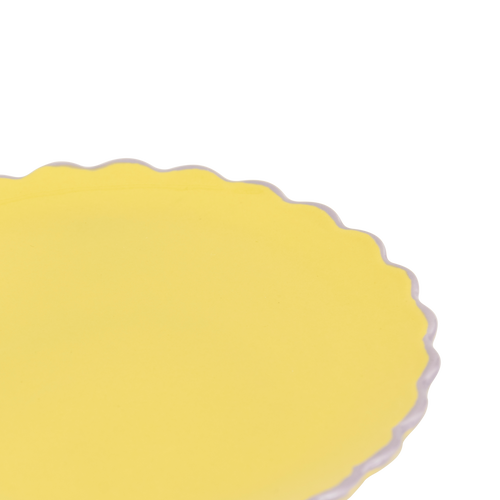 Urban Nature Culture Good Morning bord sculpted 13,5cm, lime light - Ø 13.5 * 1 cm