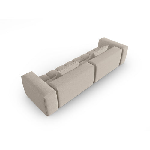 Cosmopolitan Design - Modulaire bank Verona 5-zits, structurele stof zand - 85x290x70cm