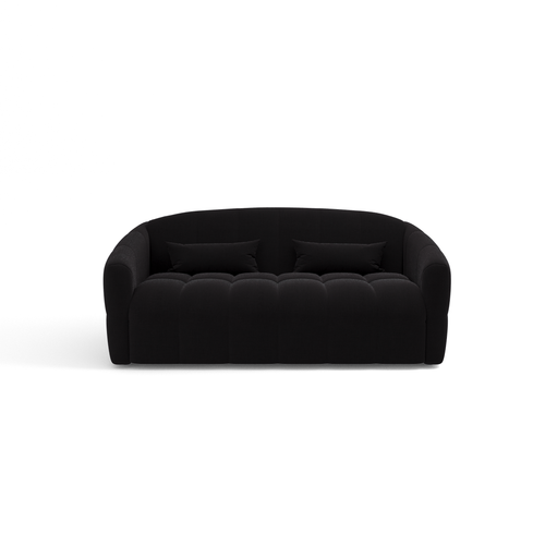 Sia Home - Rechte slaapbanken NORA - Fluweel - Donker antraciet - 205cm - vtwonen shop