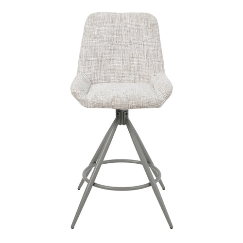 DÉJA Living Barkruk Senna - Greige - Draaibaar - Zithoogte 67cm - Set van 2 - vtwonen shop