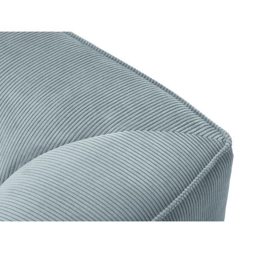 Cosmopolitan Design - Modulaire hoekbank rechts Siena 4-zits, ribfluwelen lichtblauw - 180x273x69cm