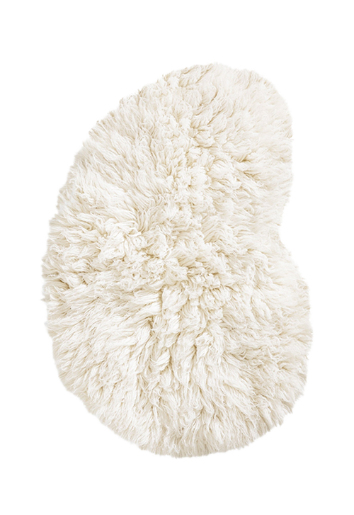 Vloerkleed Layered Residue Shaggy Wool Rug Bone White 235x350 cm - vtwonen shop