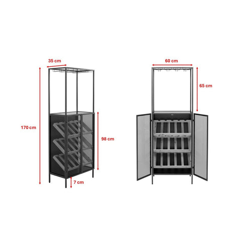 Kare Design Flessenhouder Porto 170x60cm beige