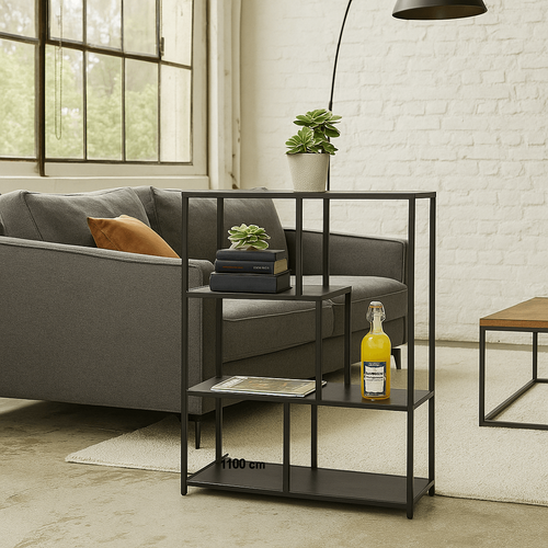 Kare Design Bookshelf Loftie 100x77cm zwart - vtwonen shop