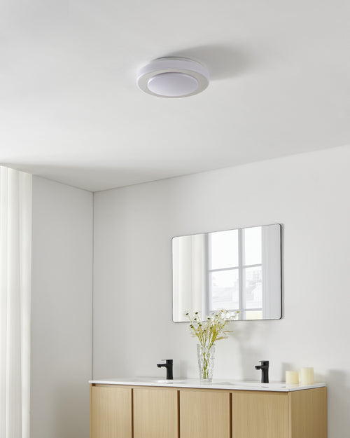 EGLO wand/plafondlamp Led Carpi - ø30cm - wit, chroom - vtwonen shop