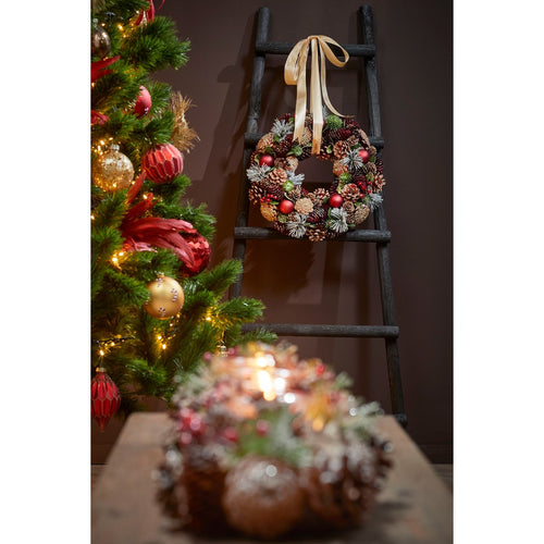 House of Seasons Ladderrek - L29 x B49 x H119 cm - Populierenhout - Zwart