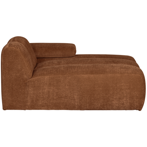 WOOOD chaise longue element rechts Mojo - Ribstof - Roest Bruin - vtwonen shop