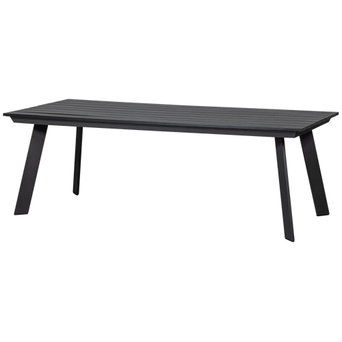 WOOOD eettafel Veerle - Aluminium/Polywood - Antraciet - 74x220x100 - vtwonen shop