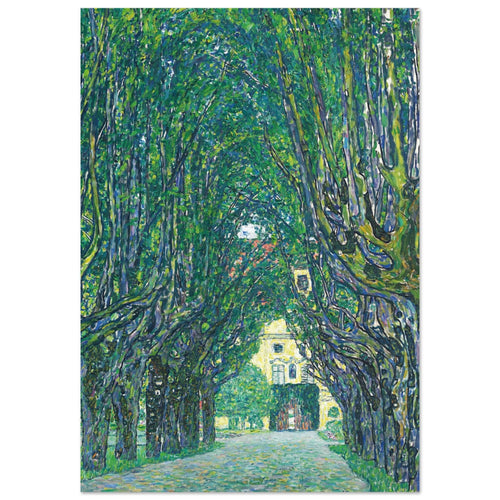 Artfulprints Poster Gustav Klimt - Avenue of Schloss Kammer Park   - 30x40 cm - Groen