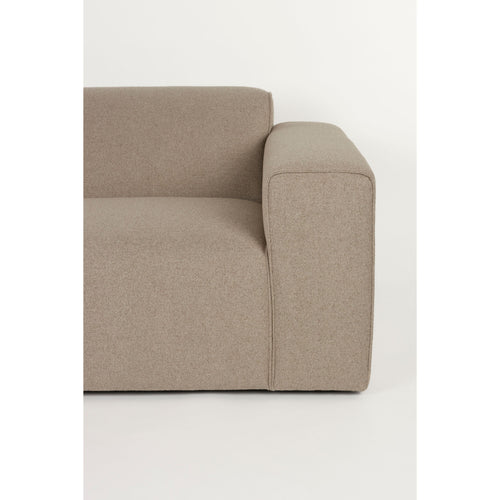 Zuiver Sofa Milka 3-zitsbank Chaise longue Links Cappuccino - vtwonen shop