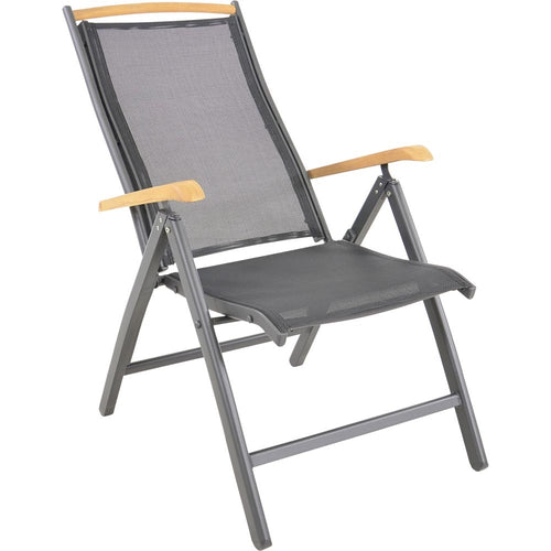 Lesli Living bistrostoel Monza - zwart - 61x75x110cm - set van 2