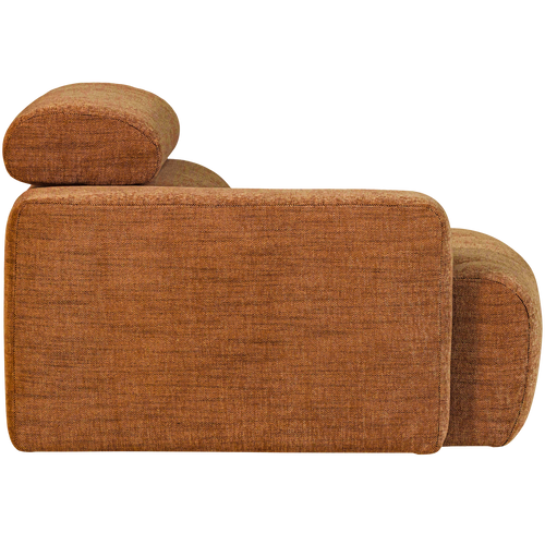 WOOOD 1-zits element bank arm links Novi - Polyester - Oranje Melange - 86x109x113 - vtwonen shop