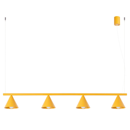 Sollux Lighting Kroonluchter NOX 4L geel - 122x14x215cm