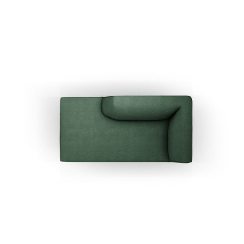 Cosmopolitan Design - Linker meridiaan Siena structurele stof groente - 181x93x69cm