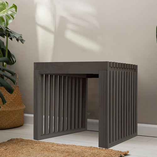 DELUX Houten bank LORA Zwart - 50 cm