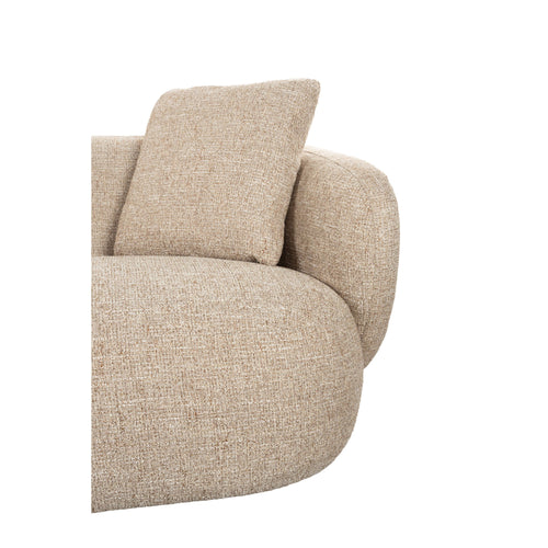 Zuiver Stones 3-zitsbank Chaise Longue Links Lichtbruin