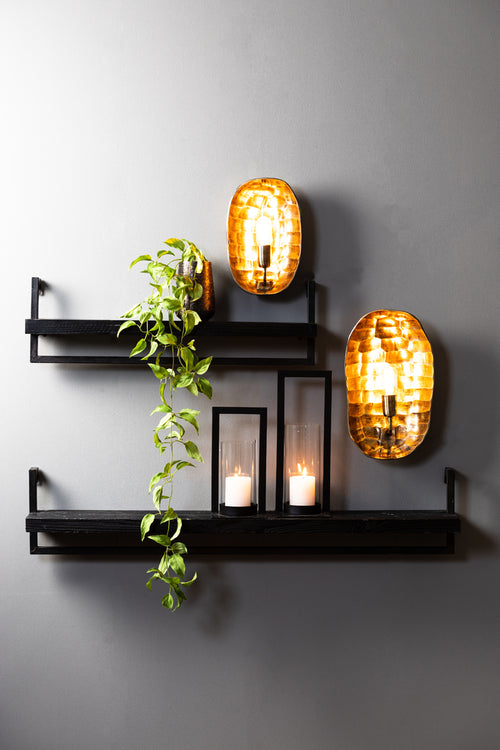 Light & Living wandplank MADDISON - 80x15x24cm - zwart