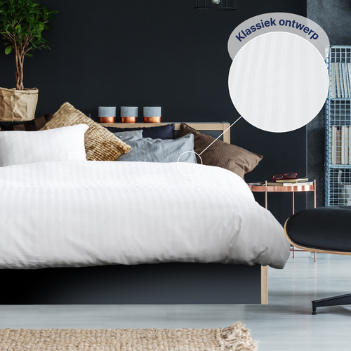 Ten Cate dekbedovertrek - 100% katoensatijn - 200x200/220 - wit - vtwonen shop