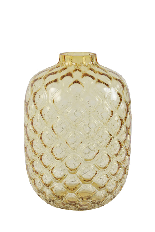 Light & Living vaas CARINO - Ø29x42cm - geel - vtwonen shop