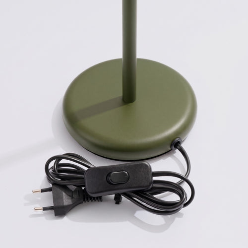 Sollux Lighting Tafellamp RAYO olijfgroen - 14,5x14,5x43cm