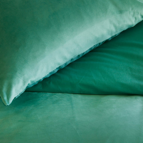 Byrklund - Dekbedovertrek Go Velvet - 200x220 cm - Groen - vtwonen shop