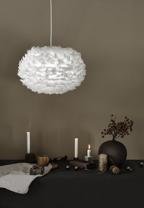 Umage Eos Medium hanglamp white - met koordset wit - Ø 45 cm - vtwonen shop