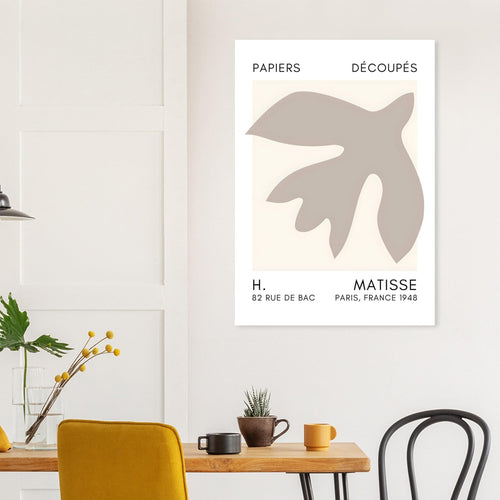 Artfulprints  Matisse – Floating forms grey   poster 30x40 cm - vtwonen shop