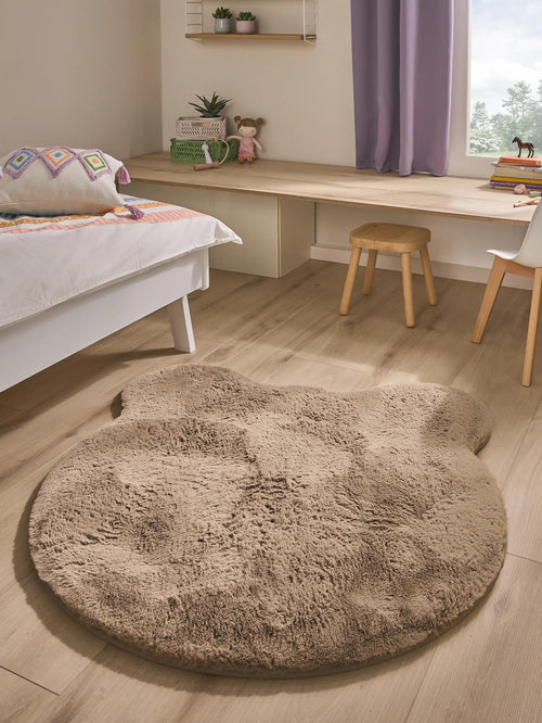 benuta wasbaar kindervloerkleed Dave - taupe - 100x110 cm