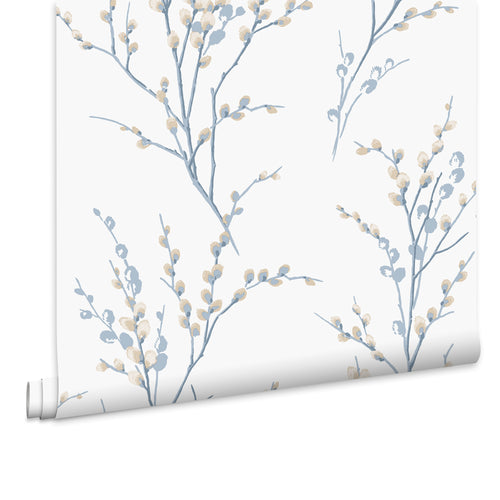 Laura Ashley Vliesbehang - Pussy Willow Seaspray