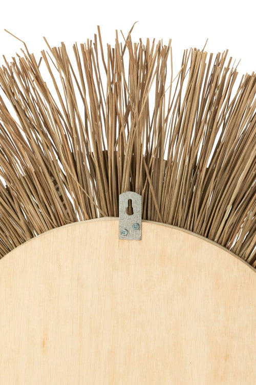 J-Line spiegel Melissa Paille - naturel/wit - large - Ø 101 cm