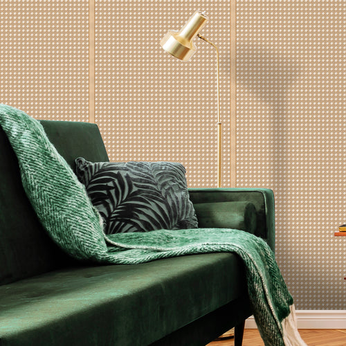 Sanders & Sanders behang ruiten warm beige - 53 cm x 10 m - 640513