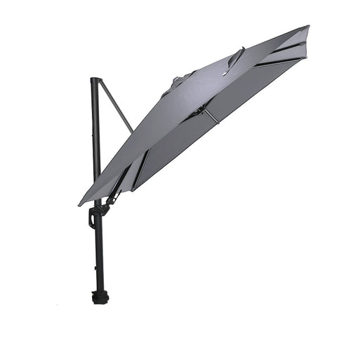 Garden Impressions zweefparasol Hawaii Lumen LED licht grijs doek - 300x300 cm - vtwonen shop